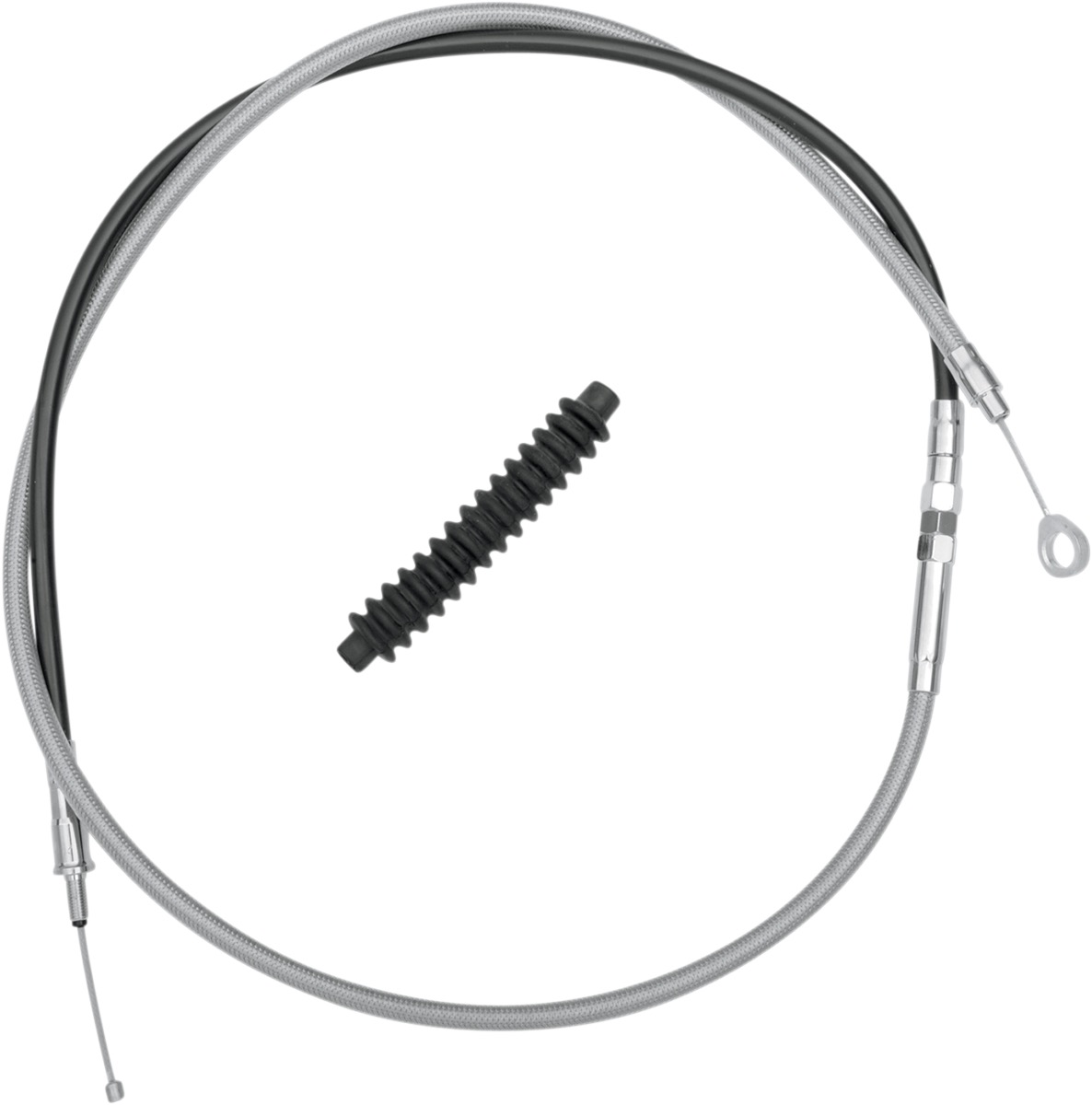 DRAG SPECIALTIES 5322404HE High-Efficiency Braided Stainless Steel Clutch Cable